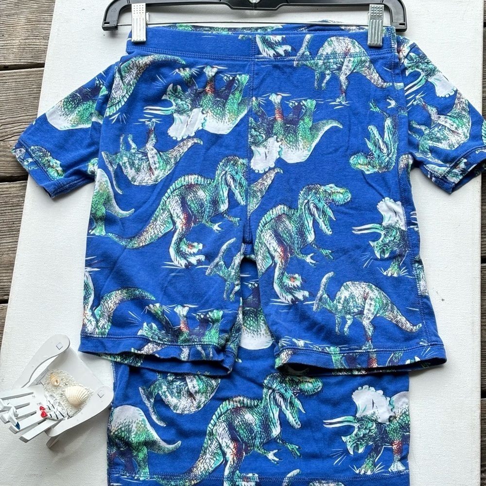 Gap Kids 100% Organic Cotton Dinosaur Graphic PJ Set - Picture 5 of 8
